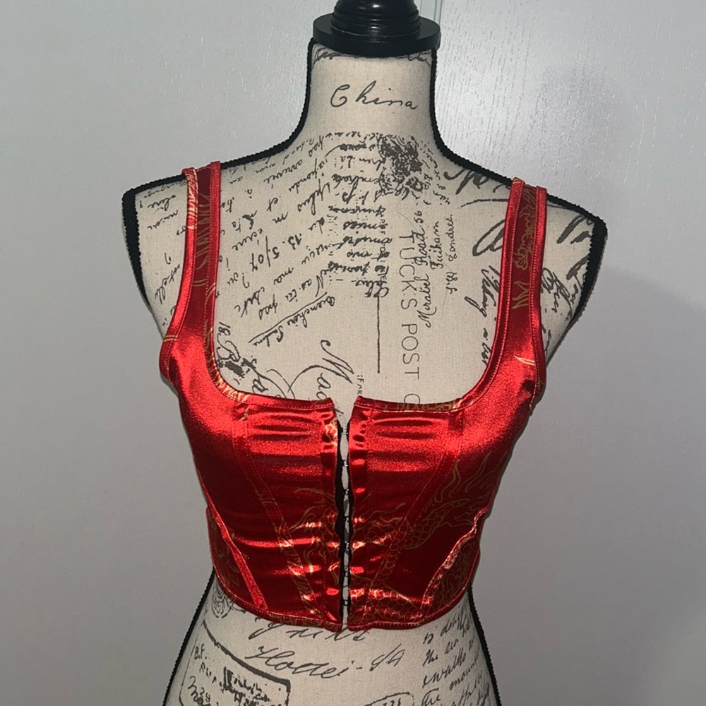 DONATED Chinese Dragon Crop Top